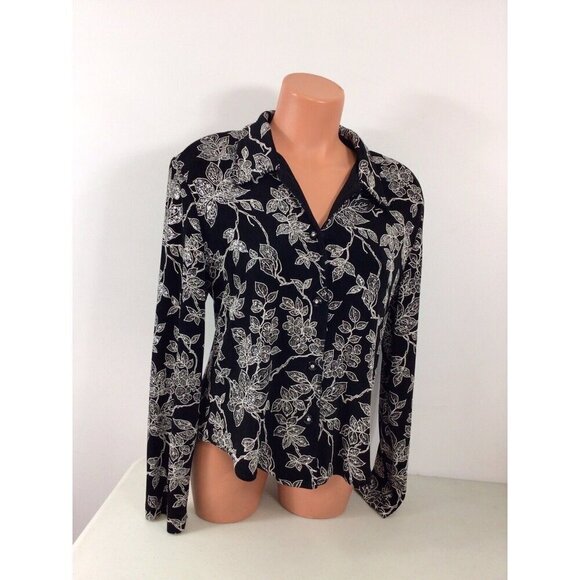 Ronni Nicole Sequin Blouse Top Womens 8 - Picture 3 of 7